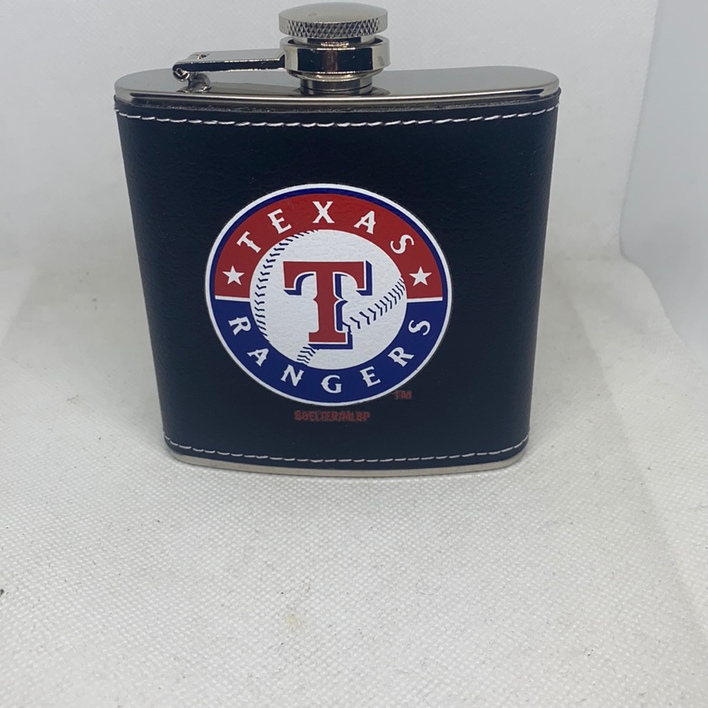 MLB Texas Rangers 6oz Stainless Steel Flask